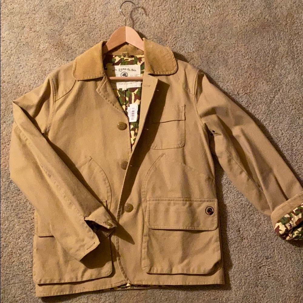 Southern Proper khaki canvas field coat